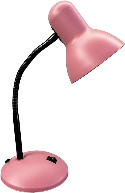 Lámpara de Escritorio PISA Rosa - Bel Air Home - Flexo de Metal 1xE27 - Lámpara perfecta para tu espacio.